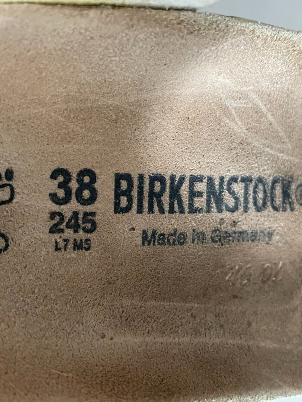 Birkenstock Gizeh 245 Soft Footbed RFit Vegan Leather Thong Style Sandals Wht 38 - Picture 7 of 9